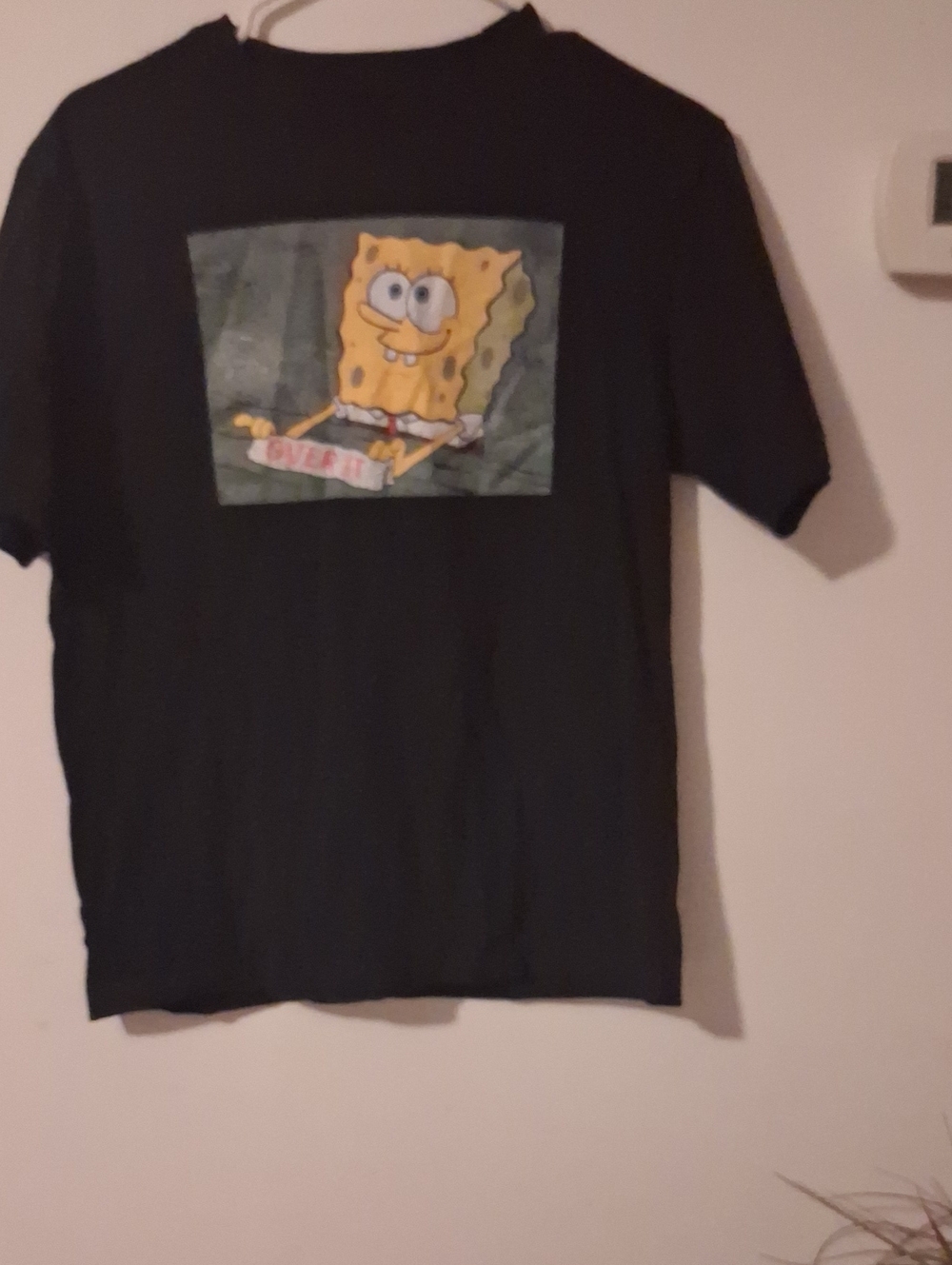SpongeBob Squarepants Black Tee with Yellow Graphic